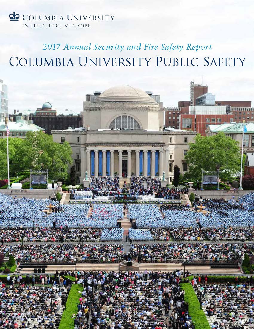 Cover for Columbia University Annual Security Report